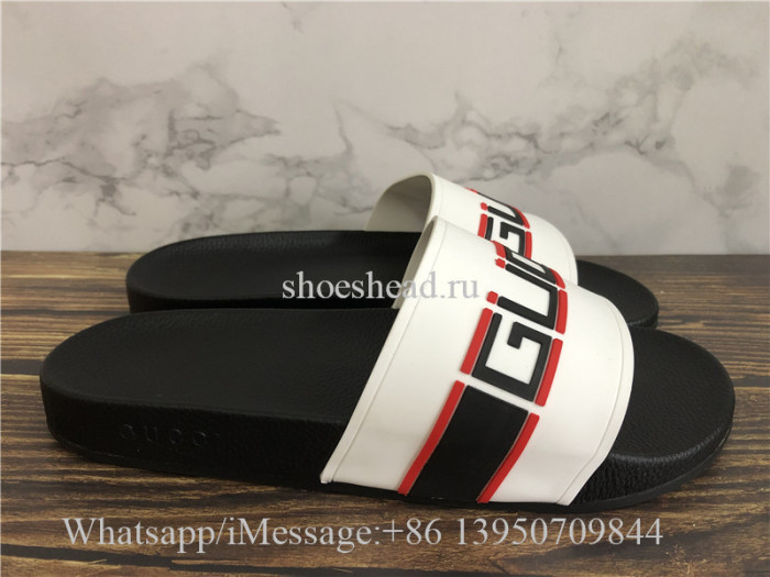 Gucci Stripe Rubber Slide Sandal