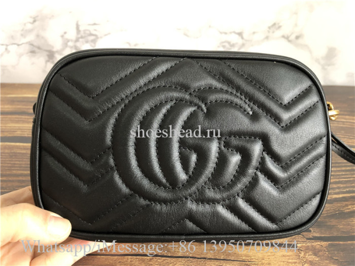 Original Gucci GG Marmont Small Matelasse Shoulder Bag