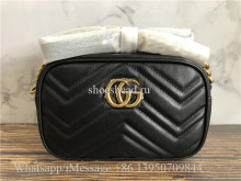 Original Gucci GG Marmont Small Matelasse Shoulder Bag