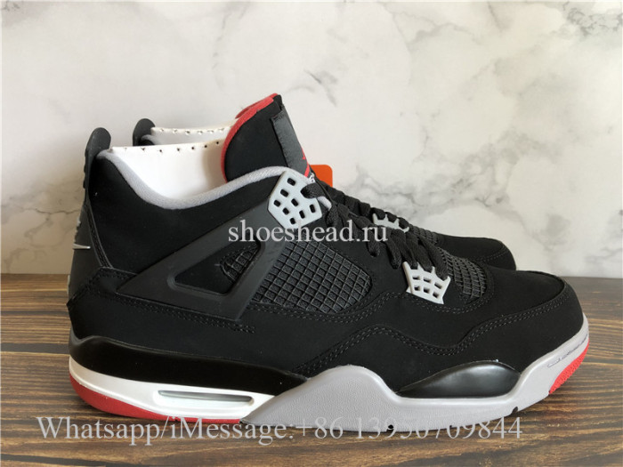 Super Quality Air Jordan 4 Retro Bred Black Cement 2019