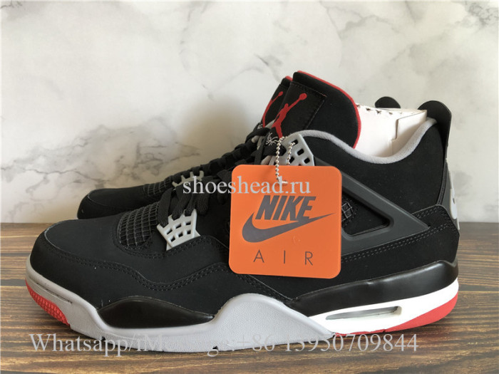 Super Quality Air Jordan 4 Retro Bred Black Cement 2019
