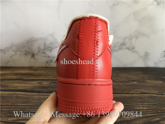 Off White x Nike Air Force 1'07 Red