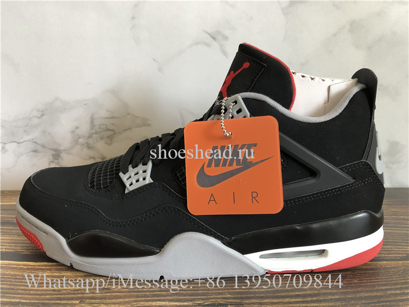 Super Quality Air Jordan 4 Retro Bred Black Cement 2019
