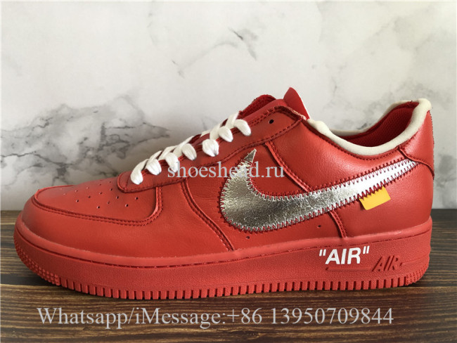 Off White x Nike Air Force 1'07 Red