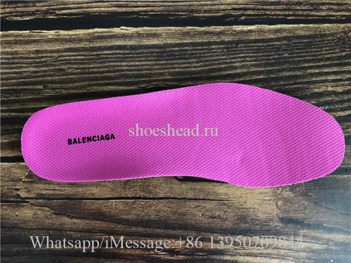 Balenciaga Triple S Clear Sole Trainer Rose Pink