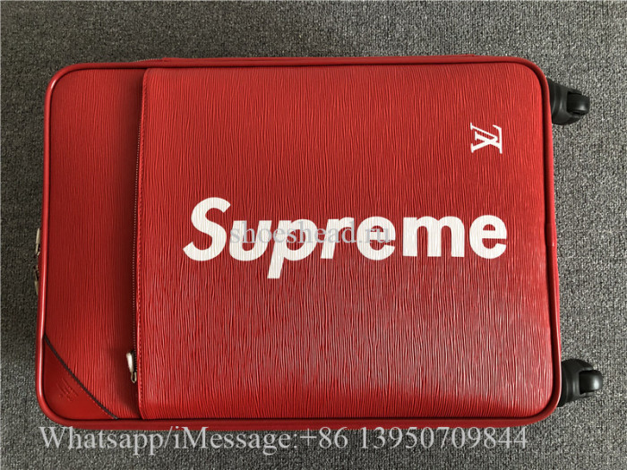 Supreme x Louis Vuitton Red Luggage