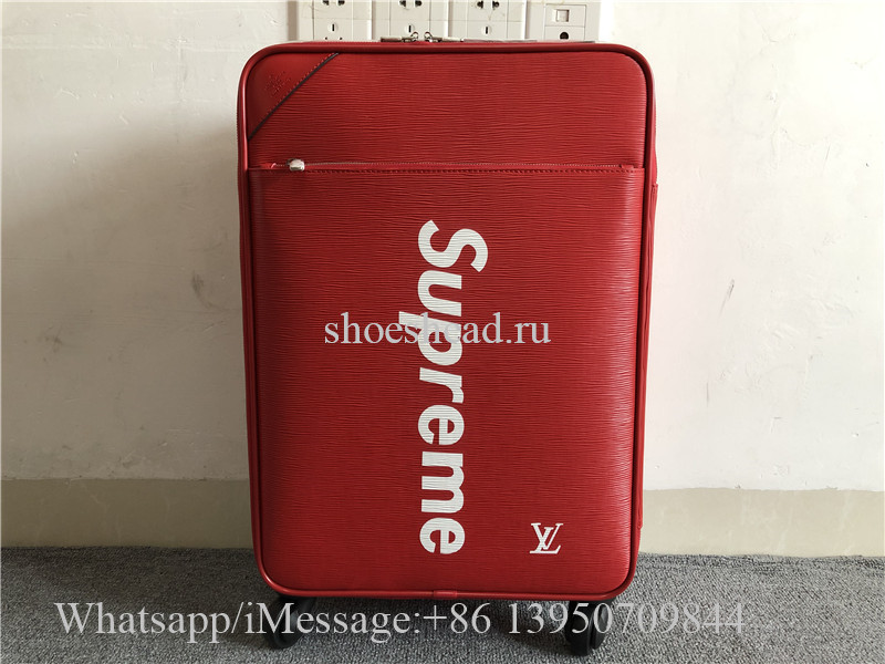 Supreme x Louis Vuitton Red Luggage