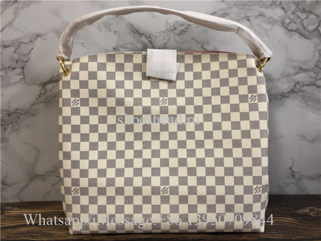 Original Quality Louis Vuitton White Damier Azur Purse Bag