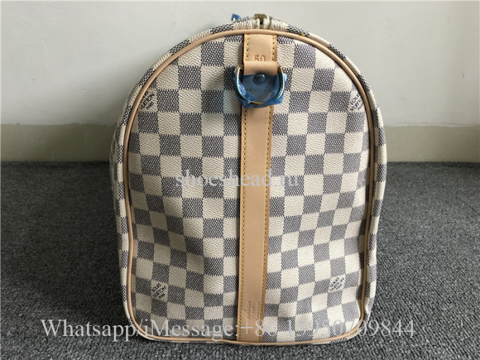 Louis Vuitton Damier White Duffle Travel Bag