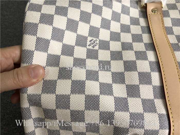 Louis Vuitton Damier White Duffle Travel Bag