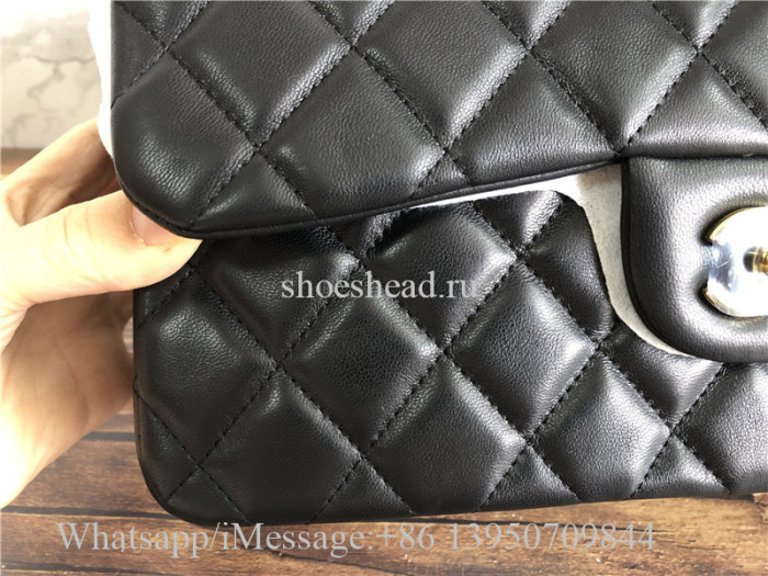 Original Quality Chanel Black Leather Shoulder Bag 30cm