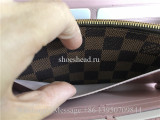 Original Louis Vuitton Croisette Chain Wallet Damier Ebene Canvas N61273