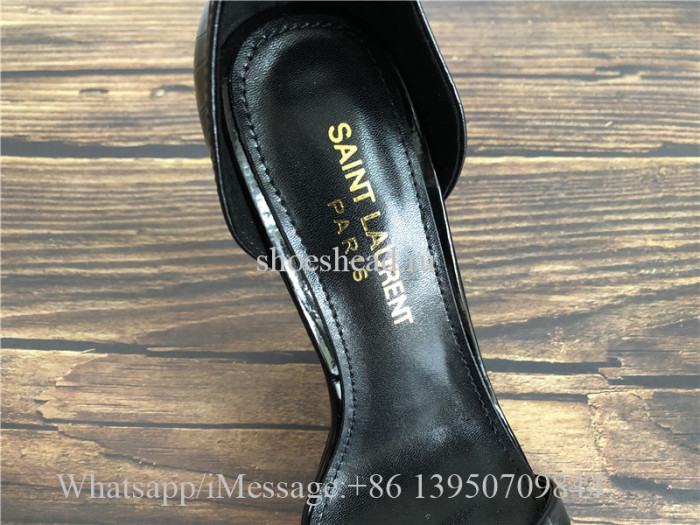 YSL Saint Laurent Opyum High Heels Sandals Stone Print