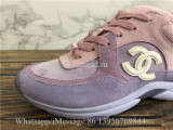 Chanel Low Top Sneaker Purple Pink Suede