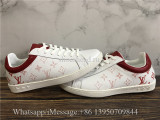 Louis Vuitton Low Top Sneaker Red Letter