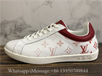 Louis Vuitton Low Top Sneaker Red Letter