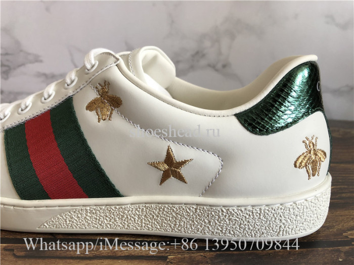 Super Quality Gucci Ace Embroidered Sneaker Bee Pattern