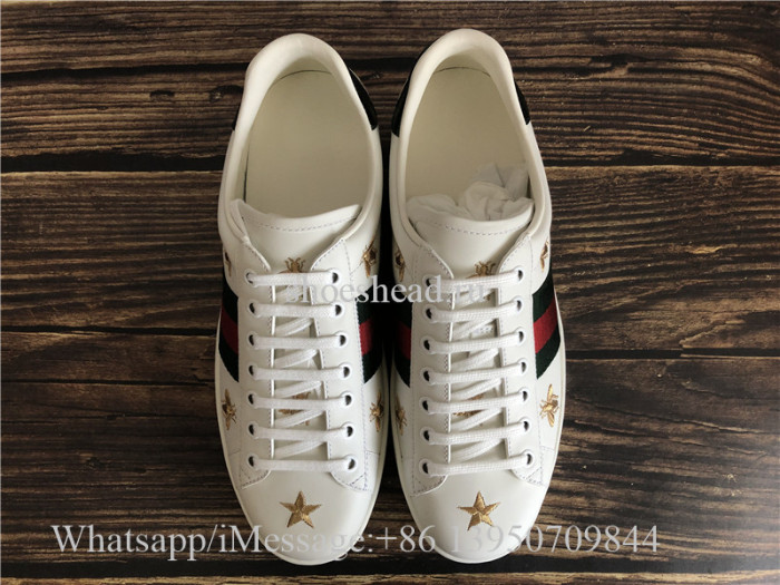 Super Quality Gucci Ace Embroidered Sneaker Bee Pattern