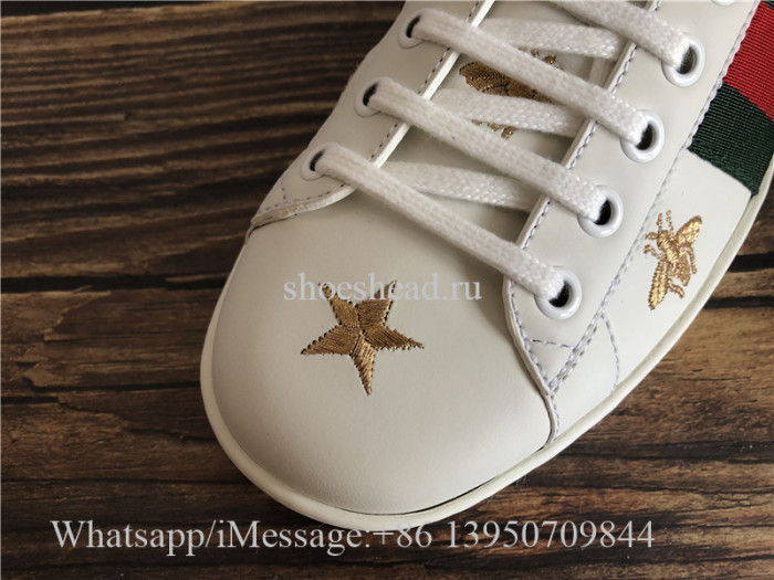 Super Quality Gucci Ace Embroidered Sneaker Bee Pattern