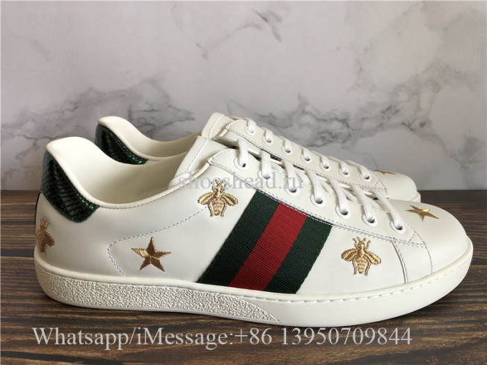 Super Quality Gucci Ace Embroidered Sneaker Bee Pattern