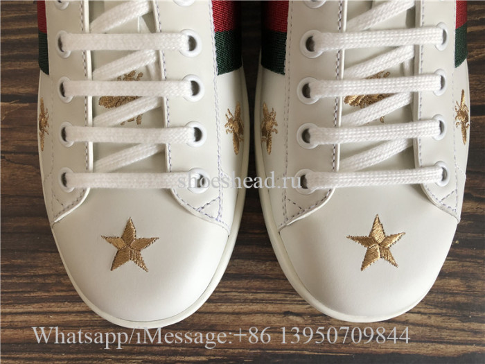 Super Quality Gucci Ace Embroidered Sneaker Bee Pattern