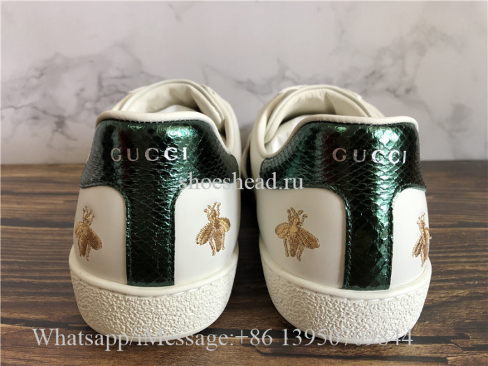 Super Quality Gucci Ace Embroidered Sneaker Bee Pattern