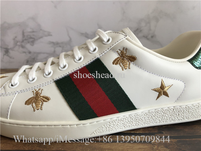 Super Quality Gucci Ace Embroidered Sneaker Bee Pattern