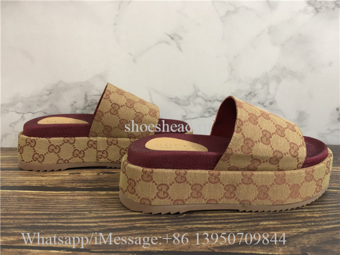 Gucci GG Platform Sandals Slipper