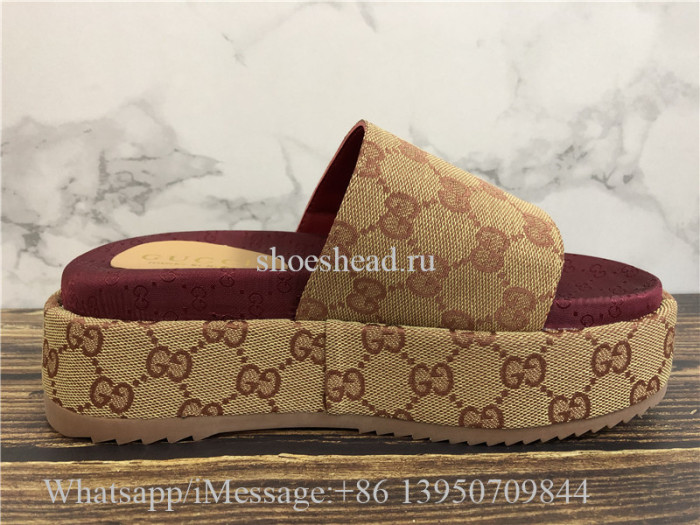 Gucci GG Platform Sandals Slipper