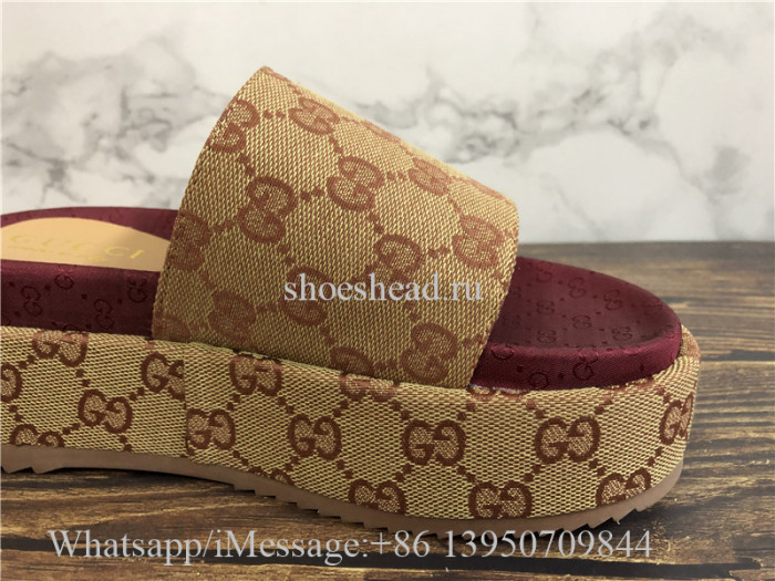 Gucci GG Platform Sandals Slipper