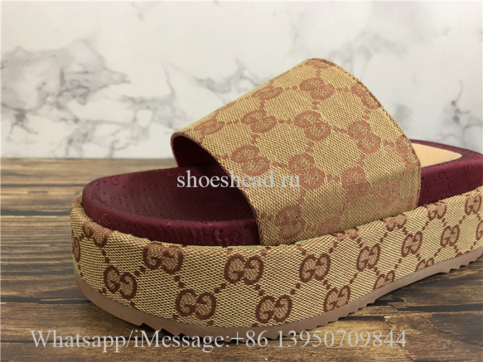 Gucci GG Platform Sandals Slipper