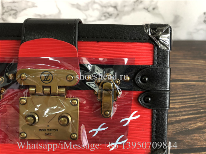 Louis Vuitton LV Trunk Clutch Petite Malle Epi Shoulder Bag