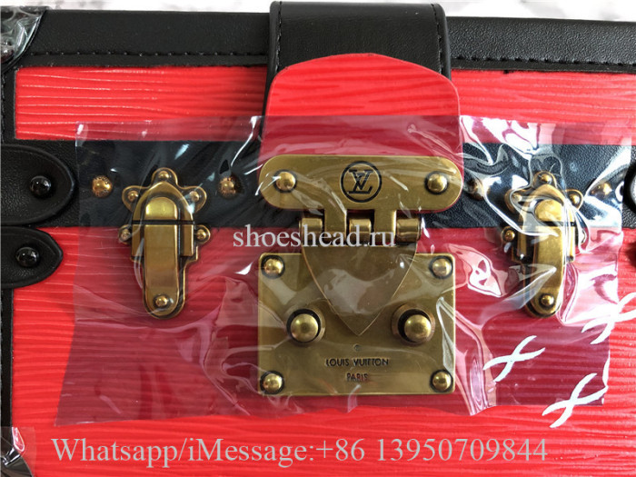 Louis Vuitton LV Trunk Clutch Petite Malle Epi Shoulder Bag