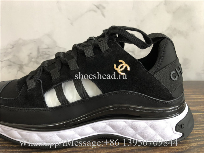 Chanel Cruise Low Top Sneaker Black Suede