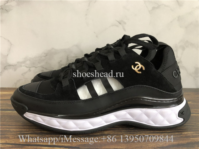 Chanel Cruise Low Top Sneaker Black Suede
