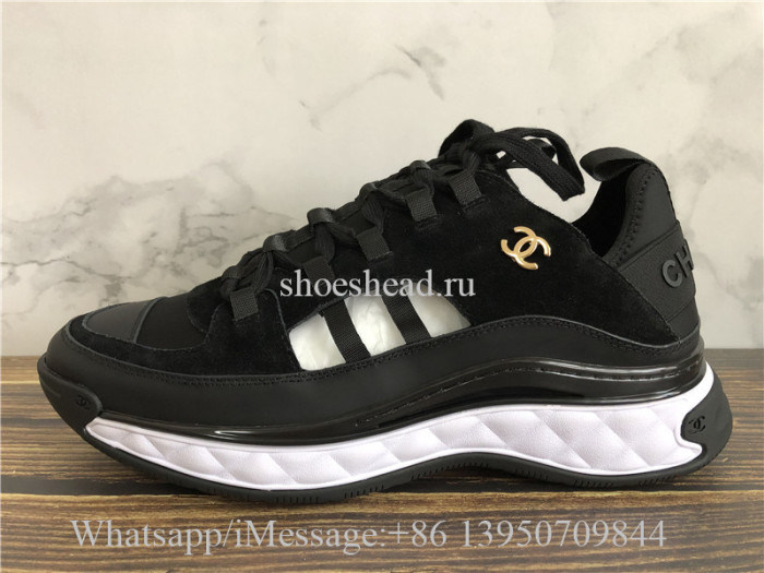 Chanel Cruise Low Top Sneaker Black Suede