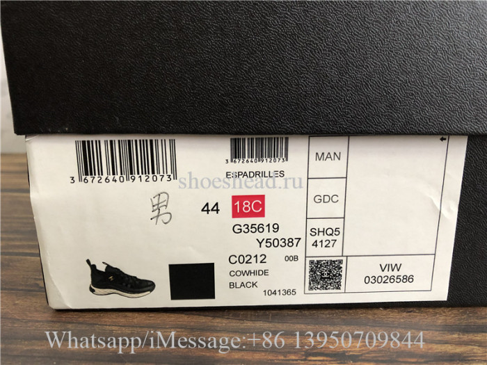 Chanel Cruise Low Top Sneaker Black Suede