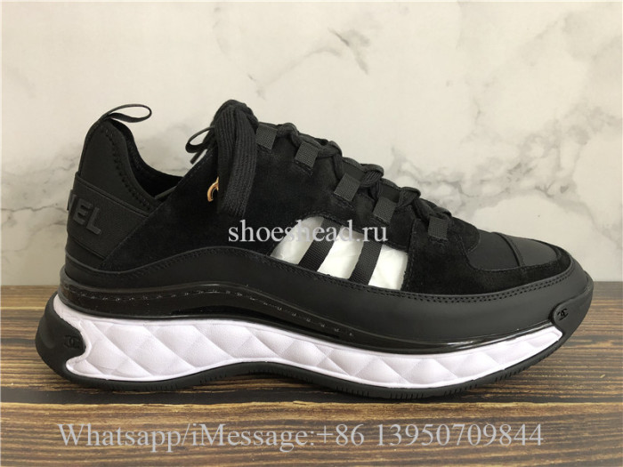 Chanel Cruise Low Top Sneaker Black Suede