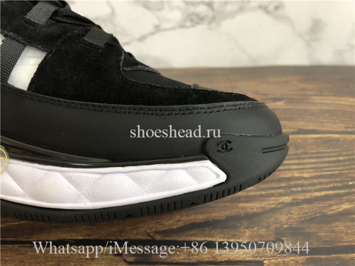 Chanel Cruise Low Top Sneaker Black Suede