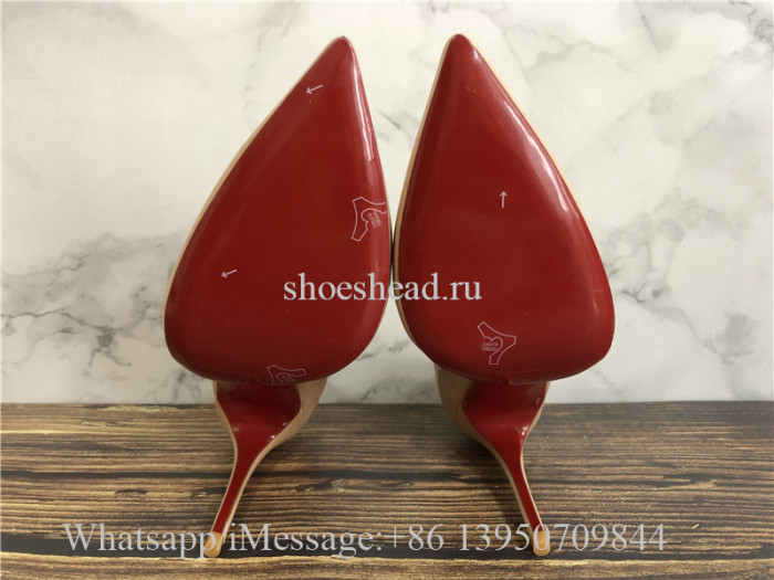 Christian Louboutin Leather High Heels Pumps Tan