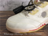 Off White X Air Jordan 5 Retro Yellow White