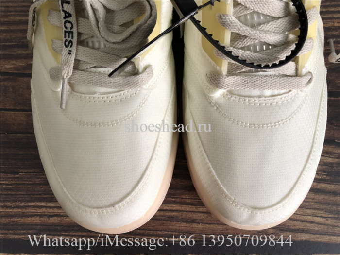 Off White X Air Jordan 5 Retro Yellow White