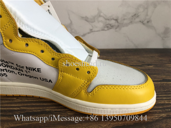 Off White x Air Jordan 1 Retro Canary Yellow