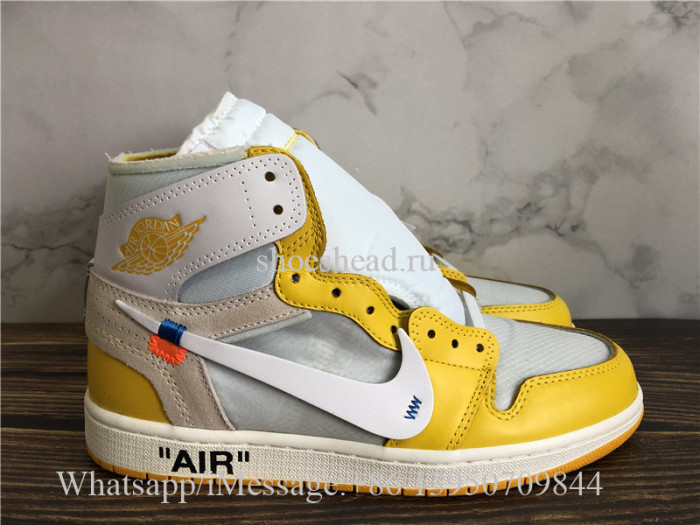 Off White x Air Jordan 1 Retro Canary Yellow