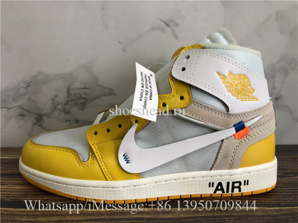 Off White x Air Jordan 1 Retro Canary Yellow