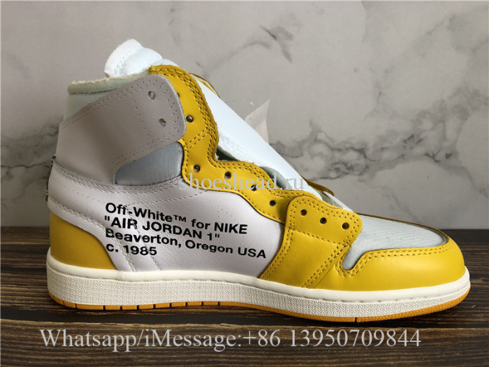 Off White x Air Jordan 1 Retro Canary Yellow
