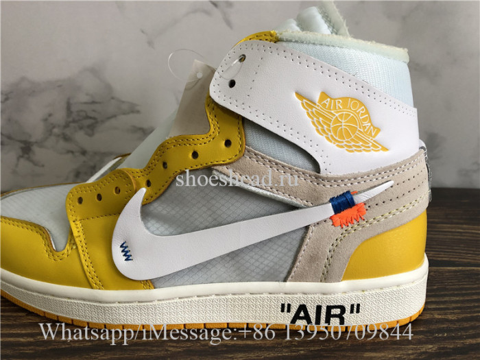 Off White x Air Jordan 1 Retro Canary Yellow