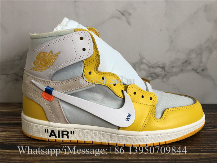 Off White x Air Jordan 1 Retro Canary Yellow