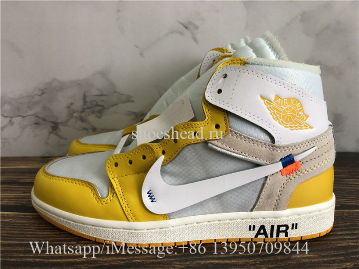Off White x Air Jordan 1 Retro Canary Yellow