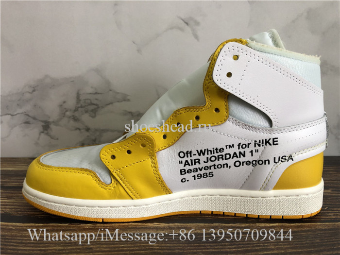 Off White x Air Jordan 1 Retro Canary Yellow